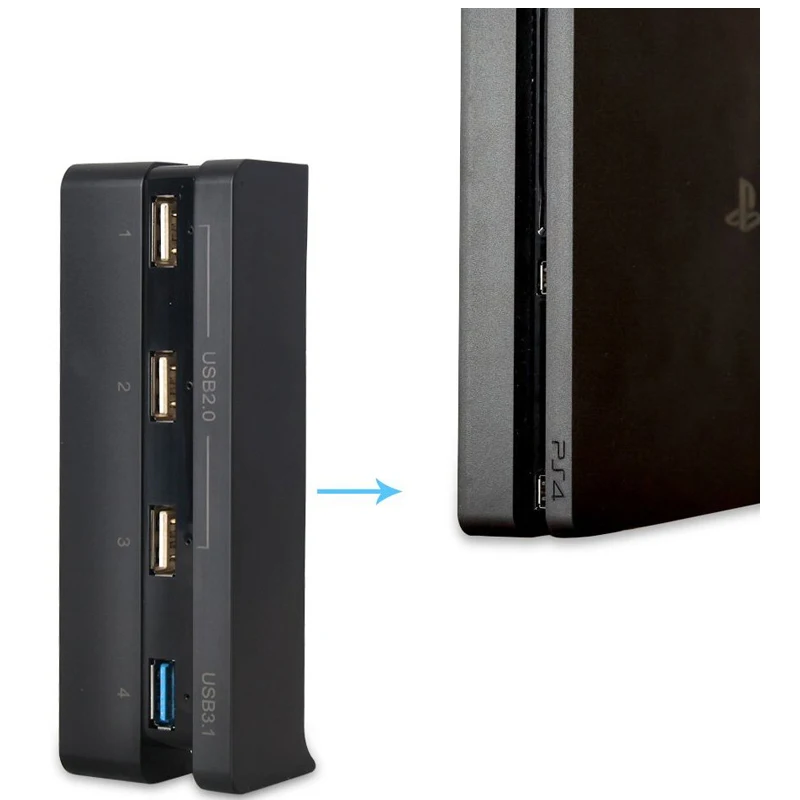 PS4 Slim HUB для комфортного использования с консолью Sony Playstation 4 1 портами USB 3 0 + 2