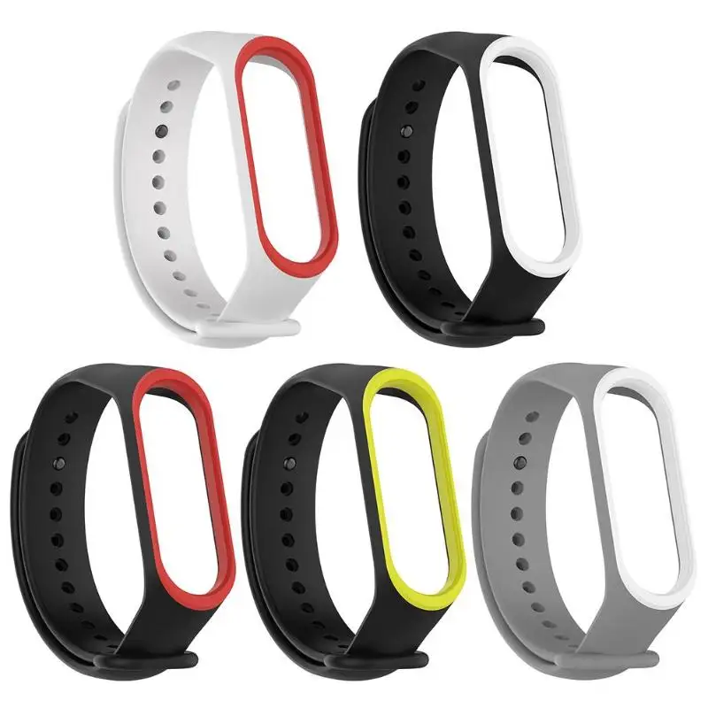 Оригинальные Красочные смарт-аксессуары для Xiaomi Mi Band 3 ремешок водонепроницаемый