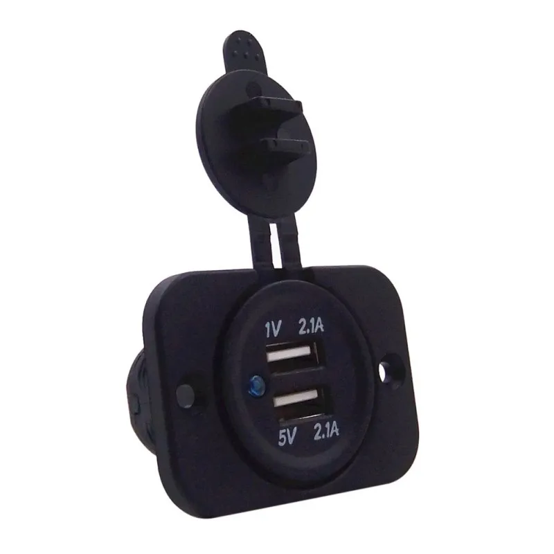 12V автомобильный универсальный водонепроницаемый двойной 2 USB розетка для