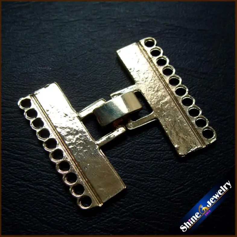 Оптовая продажа 10 струн жемчужные бусины застежка для ожерелья ювелирные