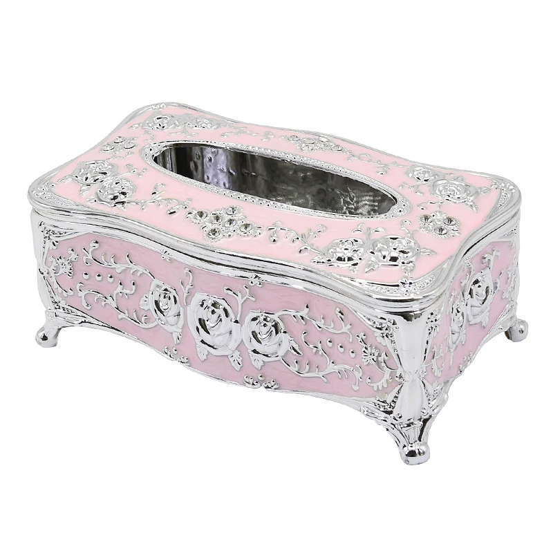 Европейский бумажный органайзер для салфеток для ванной комнаты, держатель для туалетной бумаги, роскошный винтажный стиль, коробка для хранения - Цвет: 8