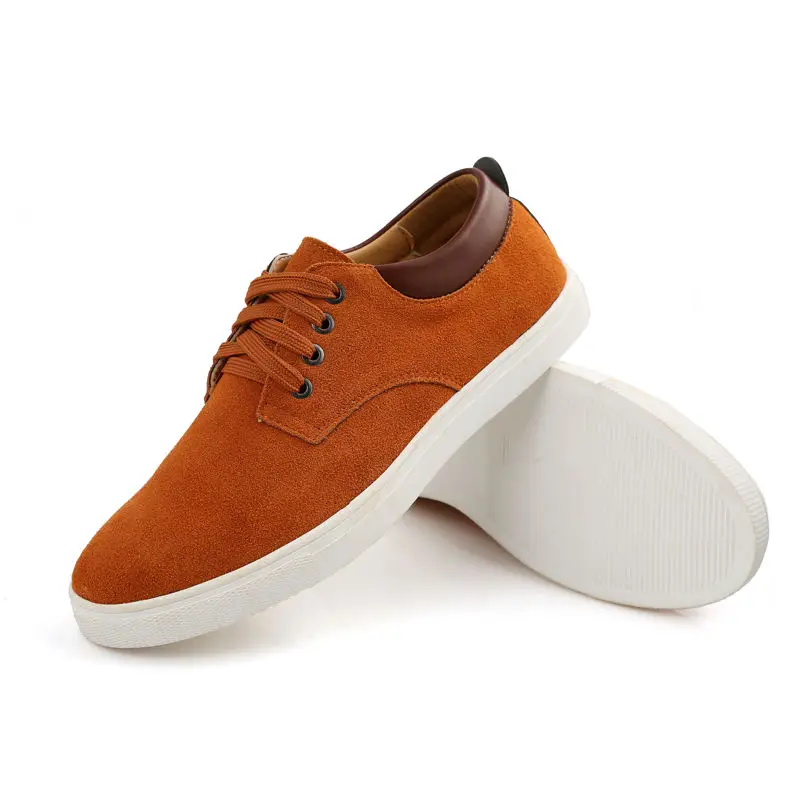2020 Suede Men's Shoes All Season Fashion Plus Size Lace-Up Breathable Flock Daily Outdoors Casual Flats EU 38 - 49 | Обувь