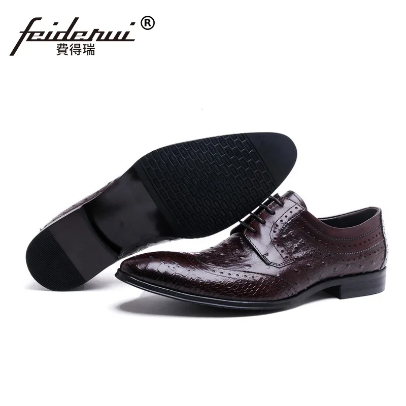Модные дизайнерские роскошные фирменные Мужские модельные туфли с острым носком