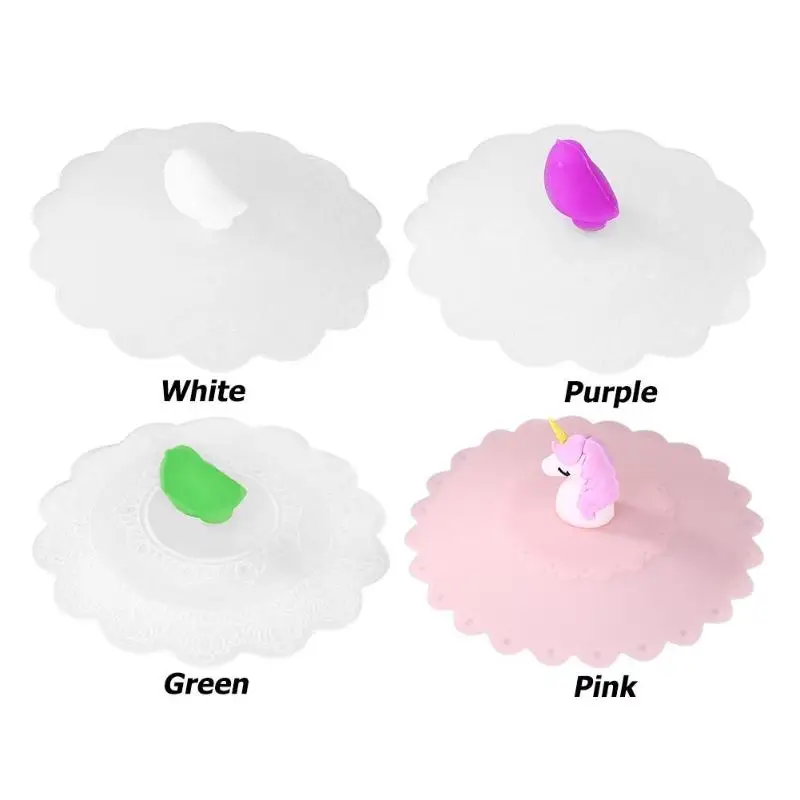 Милые многоразовые крышки чашки силиконовые термостойкие Многофункциональные