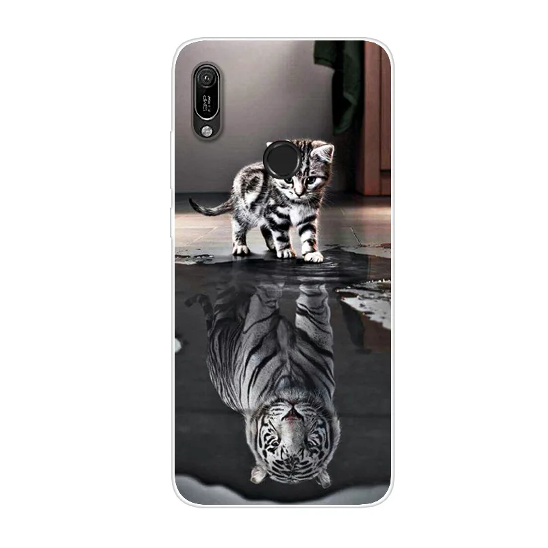Чехол для huawei Y6, мягкий силиконовый защитный чехол с принтом, чехол для huawei Y6, MRD-LX1, MRD-LX1F, Y 6,, 6 лет
