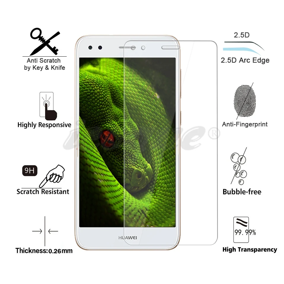 Icoque 9H 2.5D очки для Huawei P9 Lite Mini Закаленное стекло дисплея P9lite Защитное