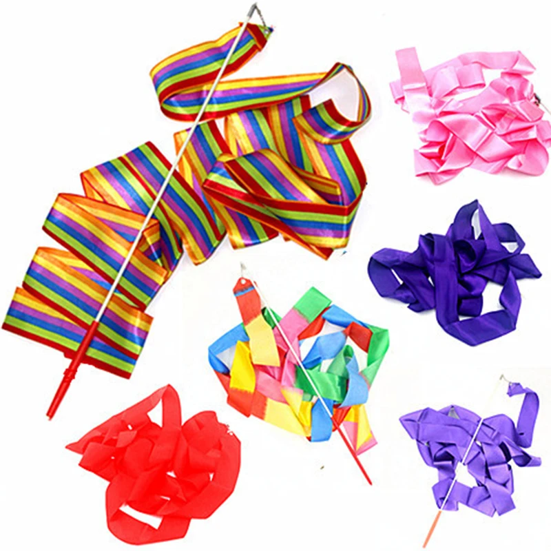 Цветные ленты для танцев 4 м|Гимнастика| |