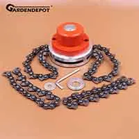 Chain.Trimmer Head Универсальная легкая нагрузка 65 мн цепная триммерная головка кусторез садовая травяная триммерная головка обновленная с пильной цепью для газонокосилки - Цвет: Chain.Trimmer Head