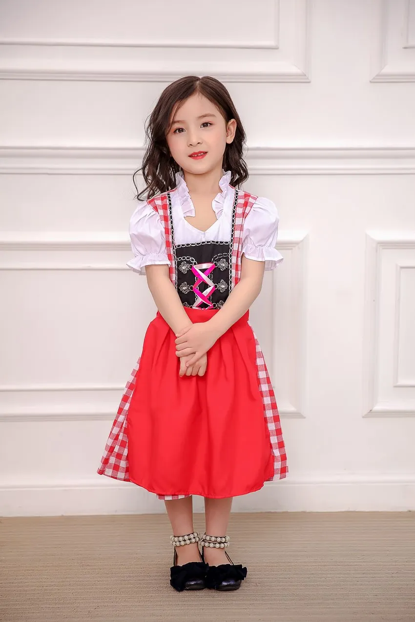 Баварские женские костюмы на Октоберфест дети Пивной Официант косплей немецкое