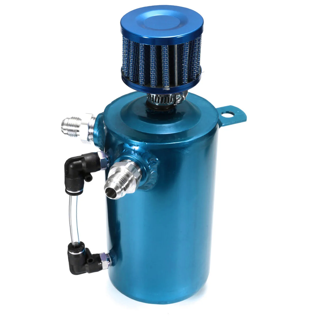 0.5L Черный Синий Серебряный Красный маслоуловитель БАК резервуар Сапун синий фильтр сплав гоночный автомобиль двигатель AN6