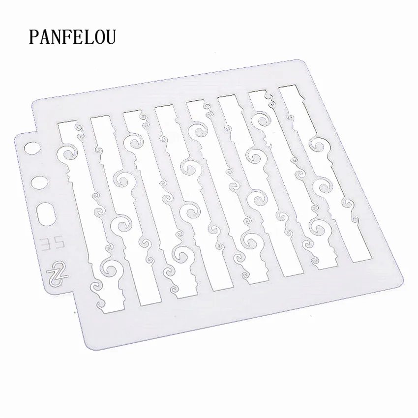 Трафареты с волнами в полоску для скрапбукинга Пластиковая форма щит сделай сам