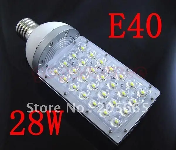 28 Вт светодио дный уличные фонари E40 MOGUL База лампочки улице лампа AC85-265V Industrial Light