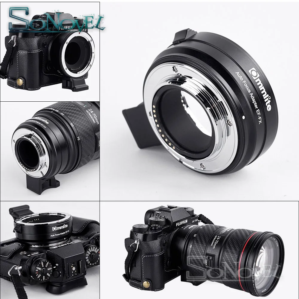 Commlite CM EF FX электронный адаптер для крепления объектива с автофокусом Canon EF/EF S