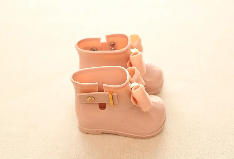 CCTWINS KIDS/Коллекция года; сезон весна-лето; детская обувь из ПВХ для маленьких девочек; резиновые сапоги с бантом для мальчиков; Детские брендовые водонепроницаемые ботинки; C1095