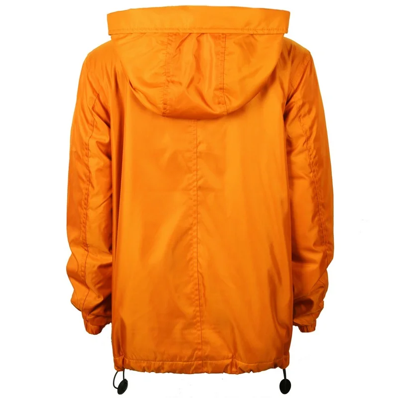 Windbreaker made of membrane fabric for a boy orange |