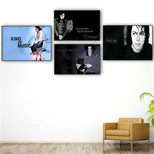 Изготовленный На Заказ Майкл Джексон (2) Печатный постер ткани стены искусства