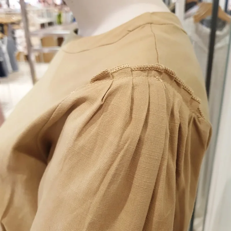 2020 летнее Новое милое женское платье с круглым вырезом и короткими рукавами