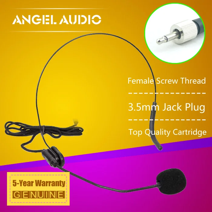 Женский винт с резьбой 3 5 мм моно Джек разъем гарнитура головной убор микрофон