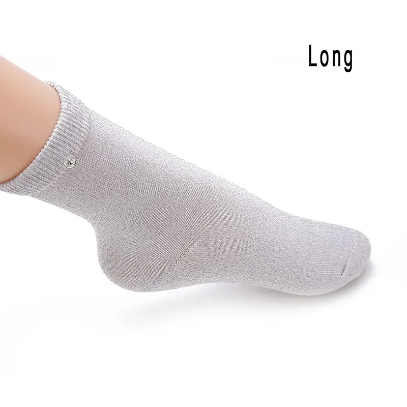 

1 Pair Practical Conductive Fiber Sock for Electrotherapy Pain Relief Physical Therapy Electrode Massage Socks Foot Care Tool