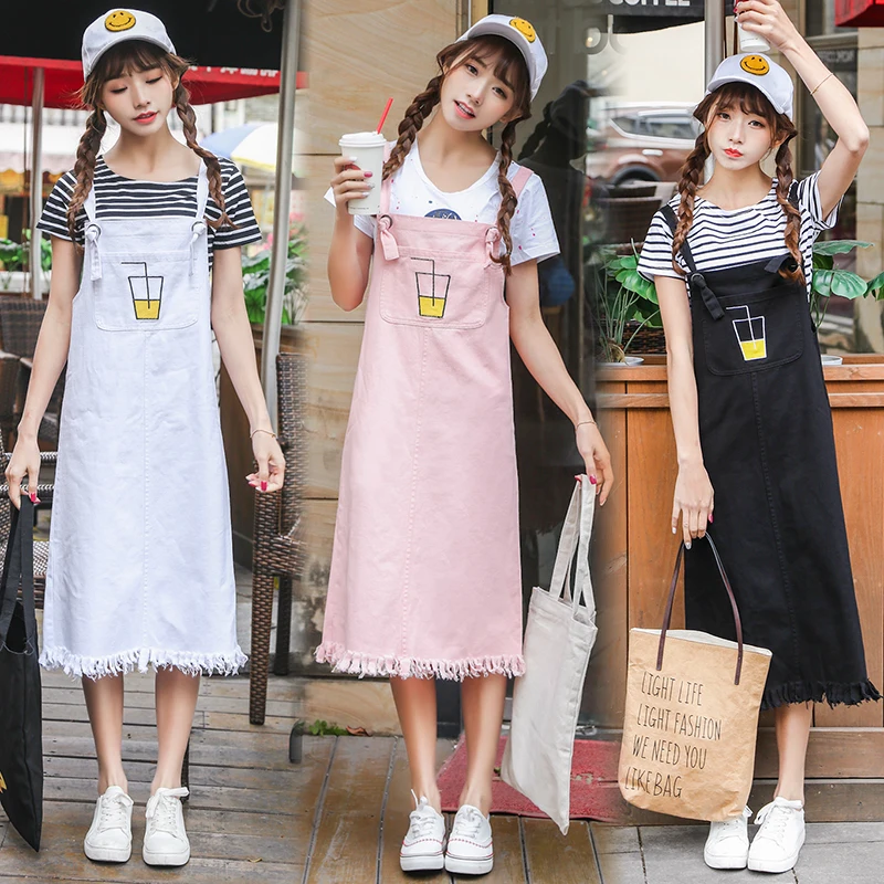 2018 Новый Для женщин Джинсовые юбки стакана воды Вышивка юбка Harajuku милые середины