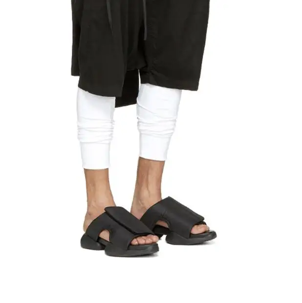 Мужские летние туфли гладиаторы на плоской подошве обувь для увеличения роста