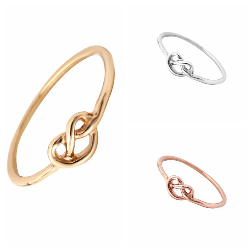 yiustar 10pcs/lot 2016 New Ring Beautiful Heart Knot Rings for Women Everyday Jewelry Infinity Statement R071 | Украшения и