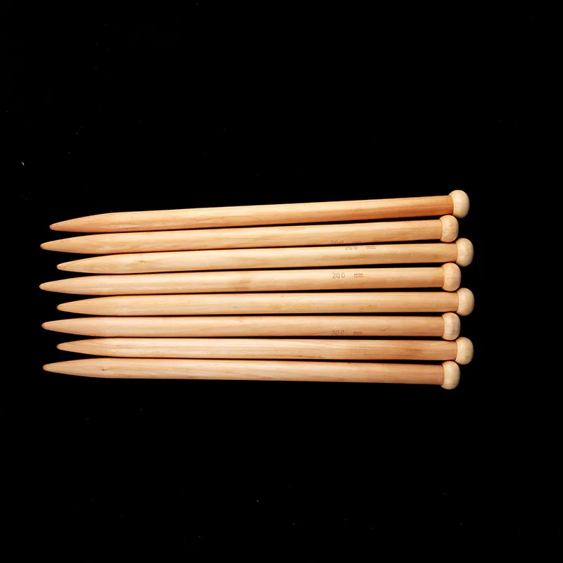 Бамбуковая игла для вязания 20 мм одиночная Высококачественная деревянная