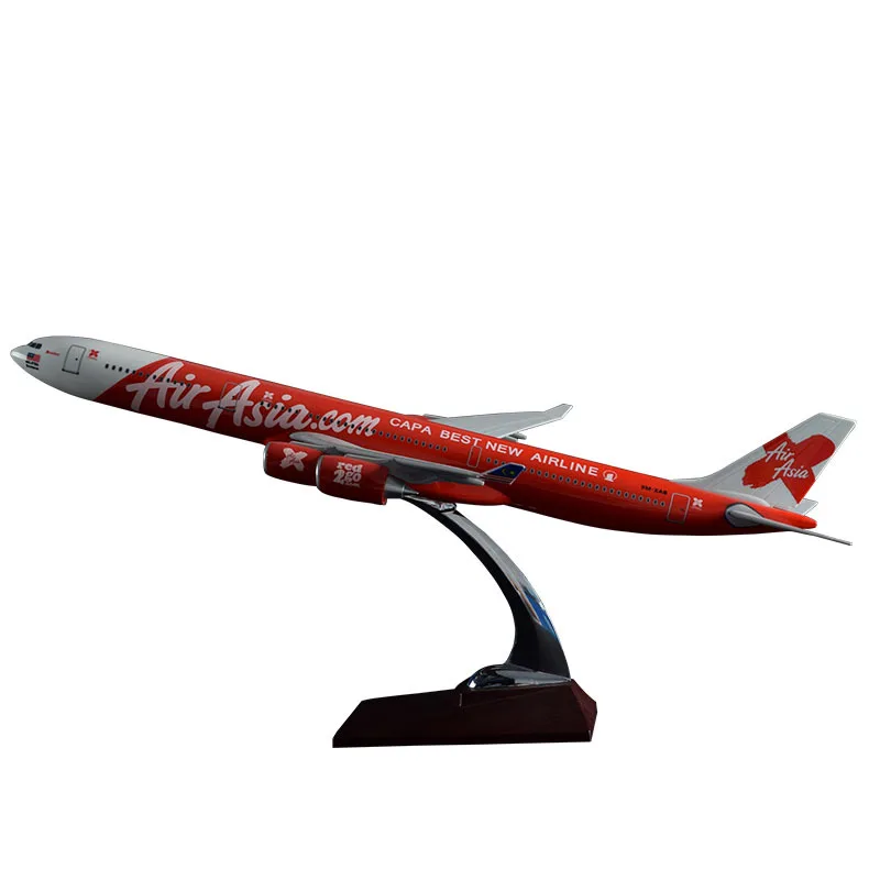 47 см смолы A340 самолет модель Air Asia дыхательные пути азиатской международной