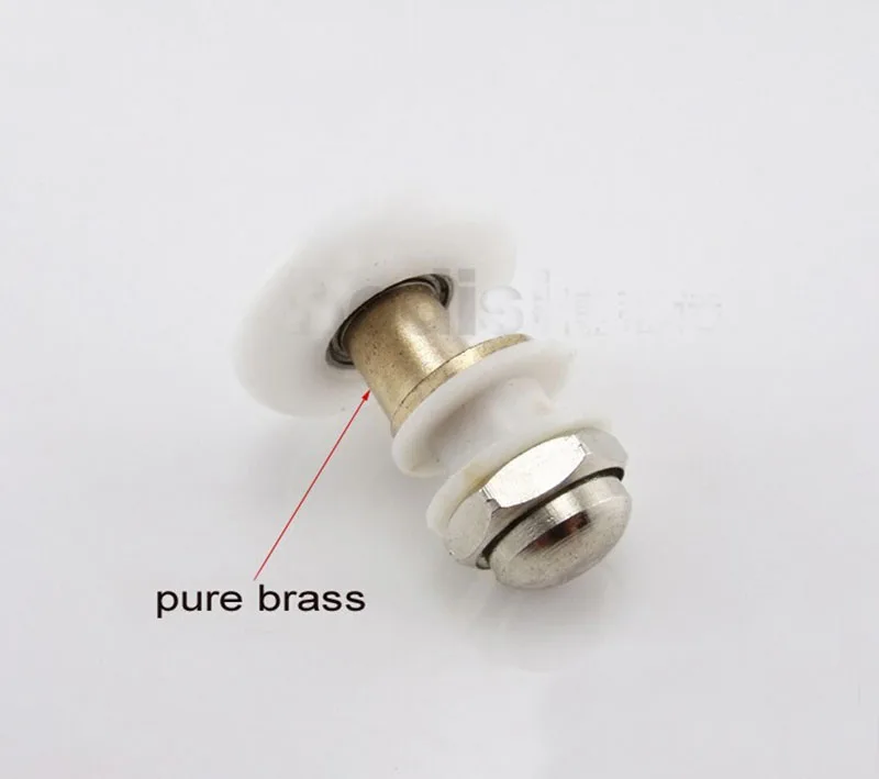 10 шт. высококачественные нейлоновые и латунные ролики для душевой двери колеса