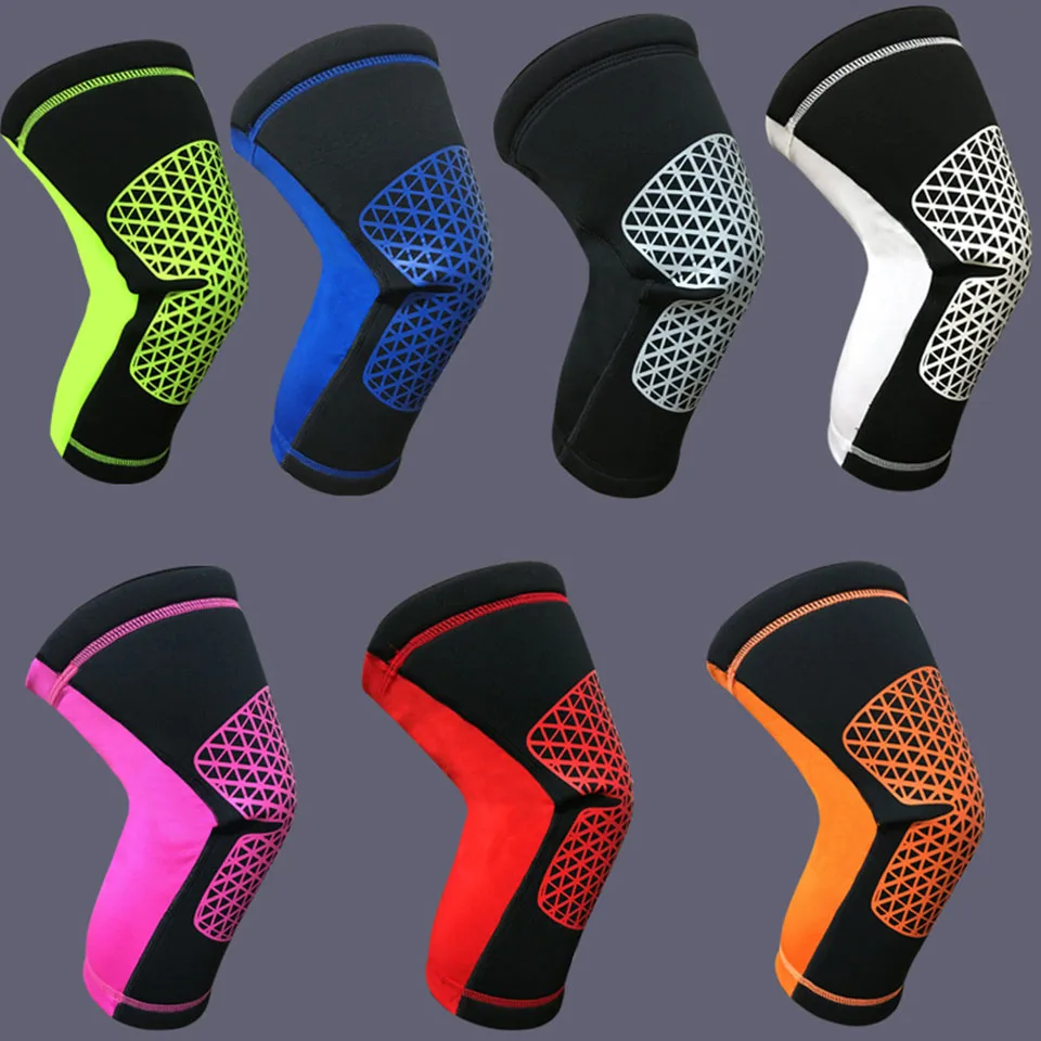 

1PCS Spandex Knee Pad For Basketball Badminton Running Fitness Knee Support Brace Sports Safety Kneepad Sleeve 7 Colors