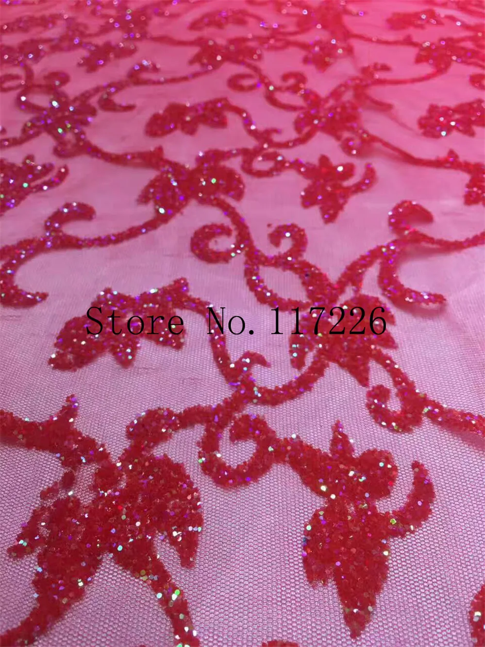 5 Yards/lot New style fussical pink tulle net lace with glued glitter african fabric for wedding JRB-23243 | Дом и сад