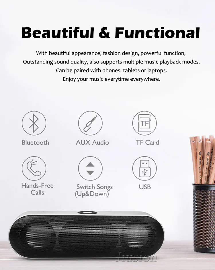 Портативный Bluetooth динамик NBY 18 стерео Бас двойной громкоговоритель Boombox Поддержка