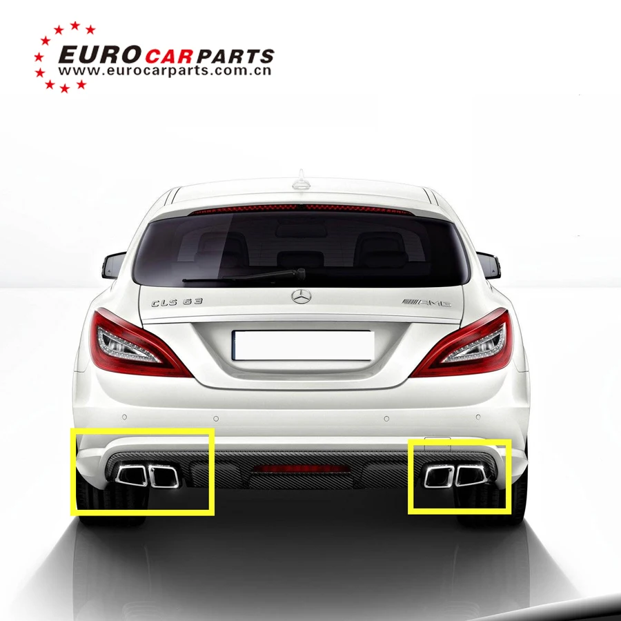 CLS класс cls63 нержавеющая сталь квадратное кашне выхлопная труба для CLS300 CLS350 CLS500 CLS63 глушитель наконечник выхлопной трубы