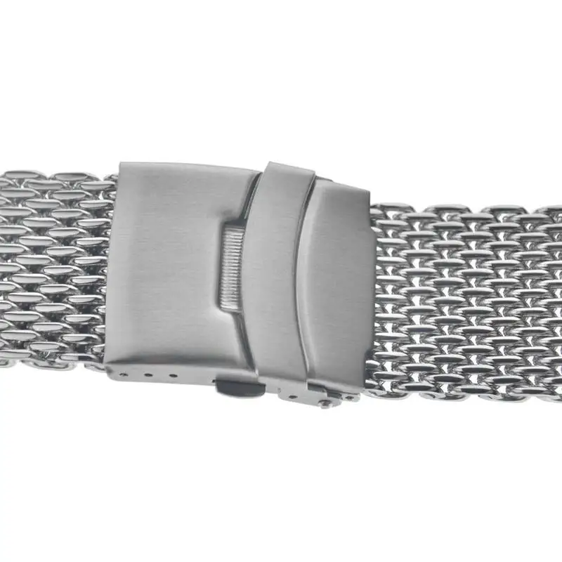 

18mm 20mm 22mm 24mm Steel Milanese Shark Mesh Watch Band Strap Silver Bracelet for For Men Women Wrist Watch
