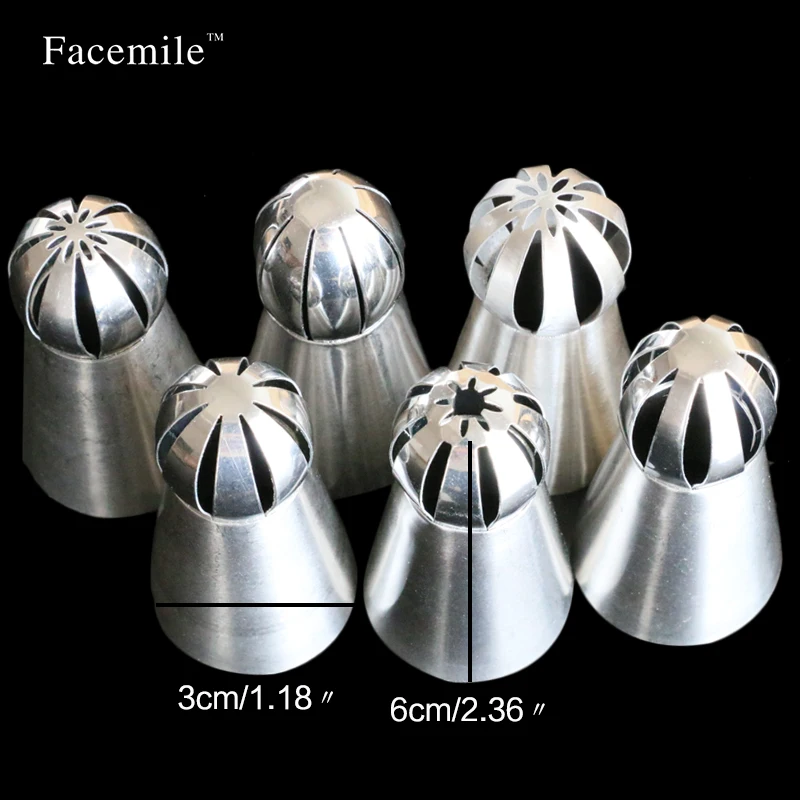 6 шт. насадки для выпечки из нержавеющей стали|baking tools|nozzles pastrypastry tips |