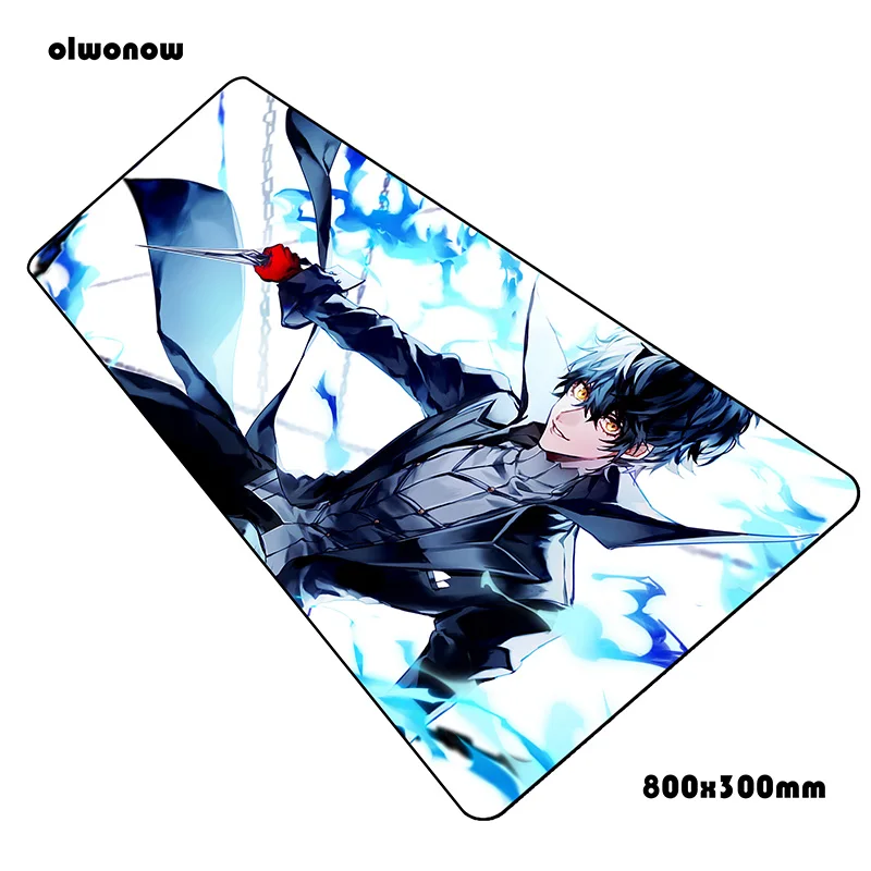 Persona 5 Коврик для мыши 800x300x2 мм коврики настольный компьютерный Коврик Для Мыши игровые аксессуары Аниме большие игровые коврики и чехлы игры pc gamer