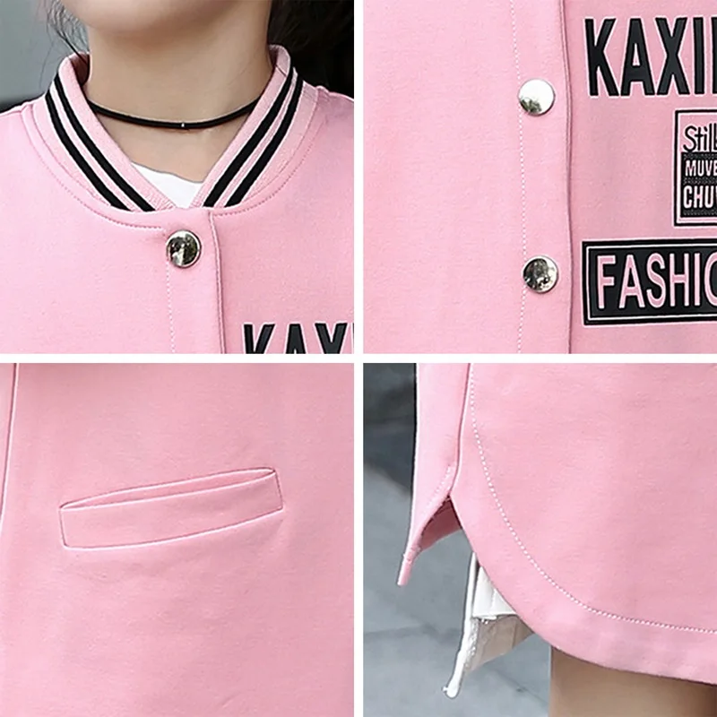 Shujin Baby Girls 2019 Fashion Autumn Spring Coat Kids Outerwear Children's Wear Casual Baseball New Korean | Детская одежда и