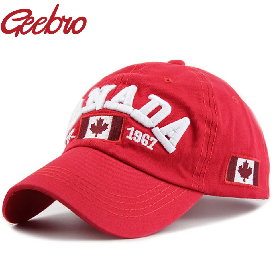 Шестипанельная Снэпбэк хлопок Для мужчин Кепки письмо Канады Snapback s Бейсбол для