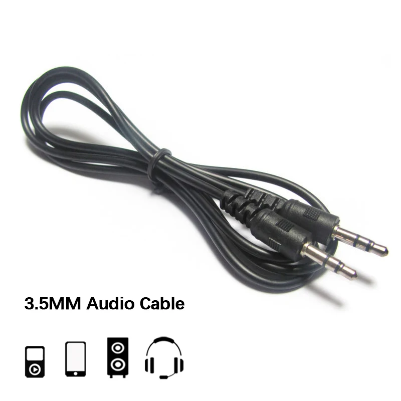 

3.5mm Jack AUX Cable Car Speaker Headphone Audio Extension Cord for iPhone 5s 6s Samsung S8 Redmi Note5 Male to Male Audio Line