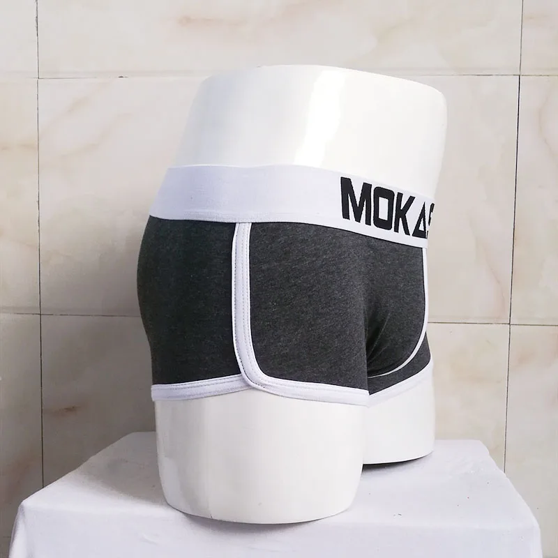 Модное нижнее белье с широким поясом, мужские боксеры, хлопок, сексуальные, Кальвин, мужские трусы, чёсаный хлопок, дышащие трусы, мягкие трусы