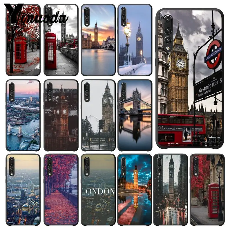 

Yinuoda The city of London Luxury Phone Cover for Huawei Mate9 10 Mate10 Lite P9 P10 Plus P20 Pro Honor10 View10 Cellphones