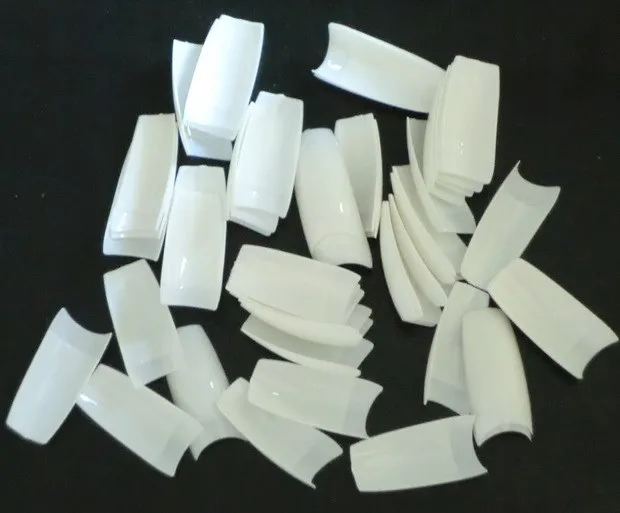 1000 шт. белые акриловые французские искусственные накладные ногти для леди