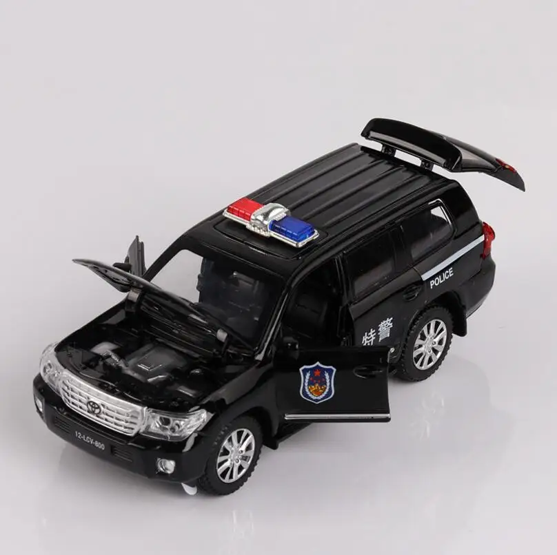 Игрушечный автомобиль полиция TOYOTA LAND CRUISER Коллекция игрушечных автомобилей