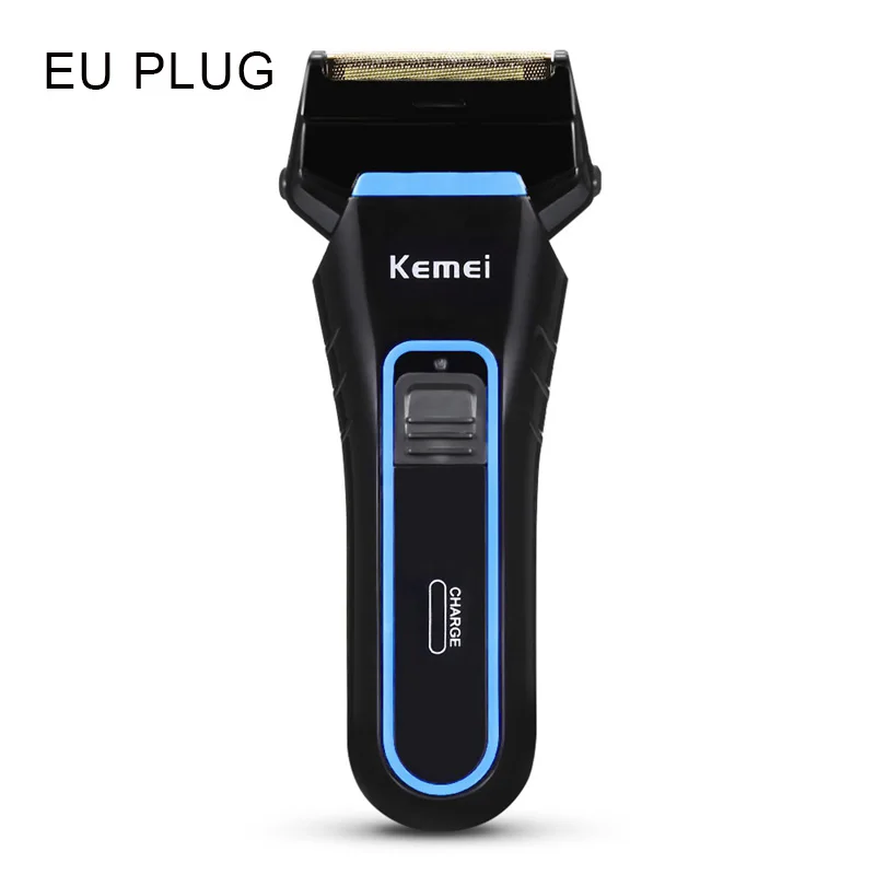 EU Plug Kemei KM- 2 электрическая бритва портативная электрическая бритва бакенбарды резак электробритвы для мужчин перезаряжаемая бритва - Цвет: EU Plug