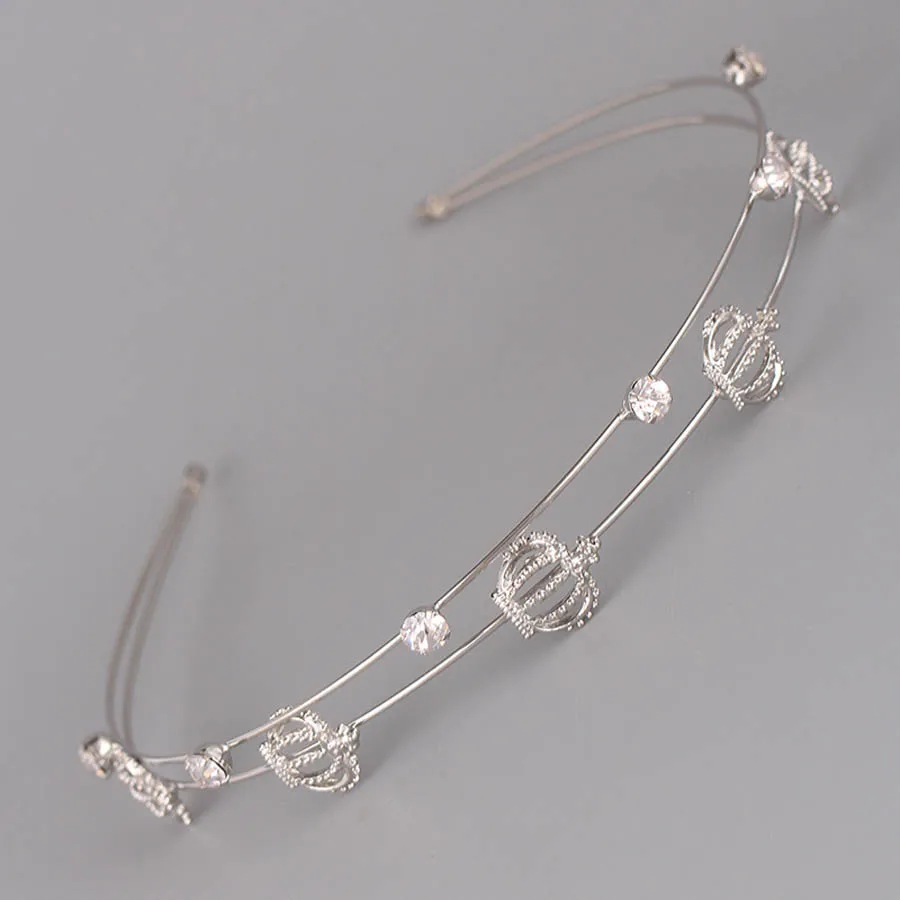 Haimeikang Изысканные Большой жемчуг Hairbands для женщин девочек аксессуары для волос Блестящий горный хрусталь обруч для волос резинки для волос - Цвет: A
