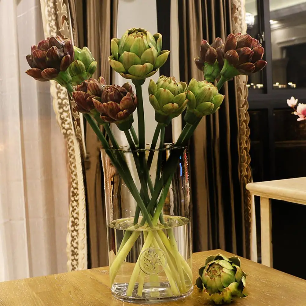 Adeeing искусственный артишок суккулент растения с стержнем для дома вечерние