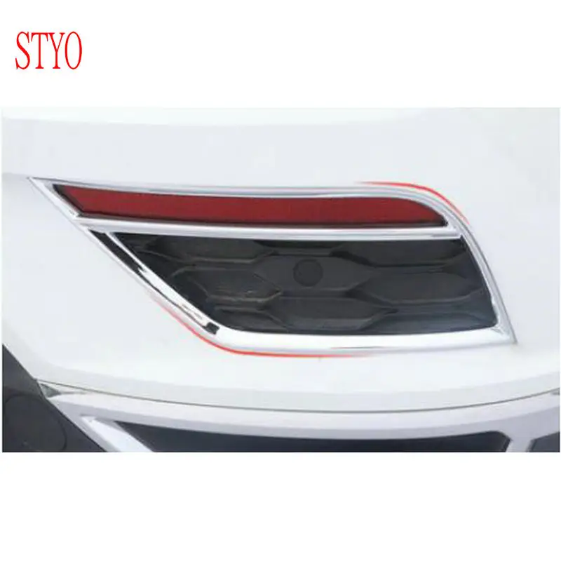 

STYO For VW T-ROC 2018 ABS Chrome Exterior Rear Tail Fog Light Lamp Cover Trim