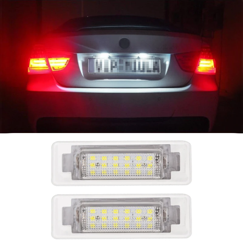 2 шт. для Mercedes Benz W210 W202 E300 E55 C230 C43 AMG Sedan Facelif подсветильник номерного знака Canbus без