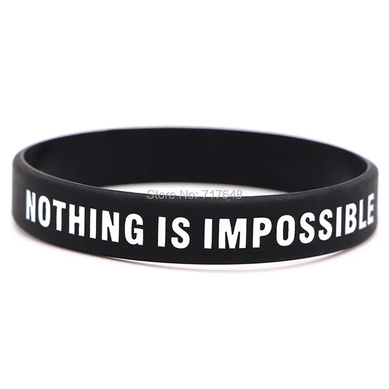 100 шт. мотивационные силиконовые браслеты ePacket A | Украшения и аксессуары