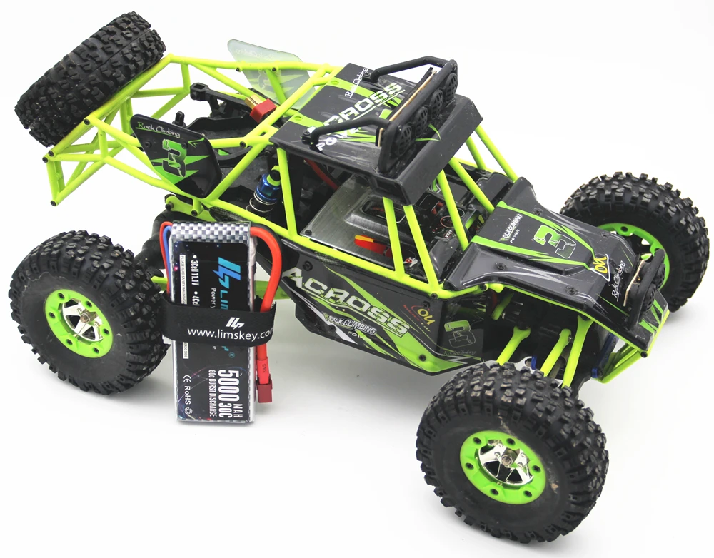 2 шт. литий полимерные аккумуляторы 2S 7 4 в 5000 мАч 30C Max 60C для Wltoys 12428 12423 1:12|Детали и